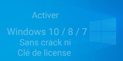 cracker windows sans crack ni licence
